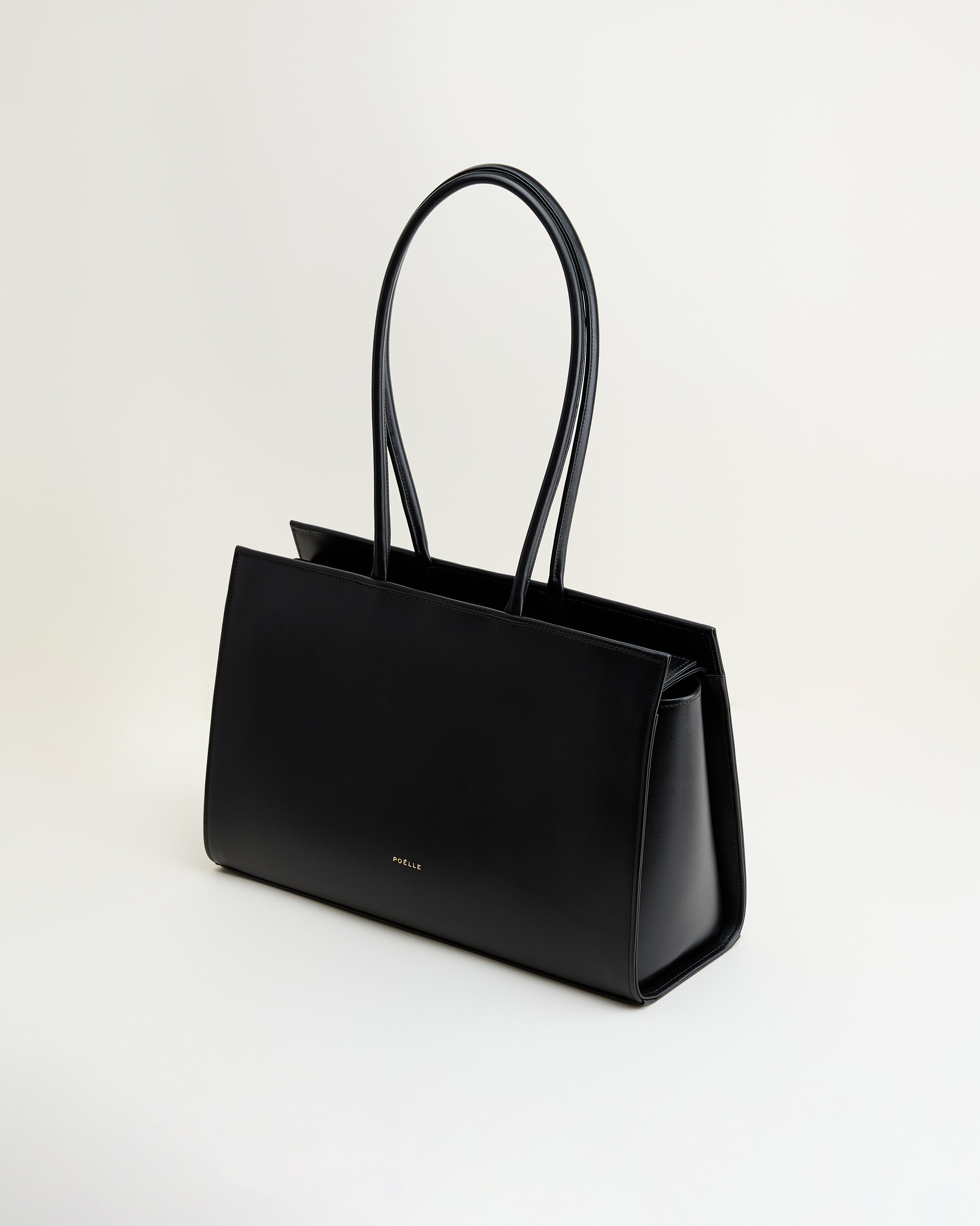 Medium Carolyn Tote Bag in Black